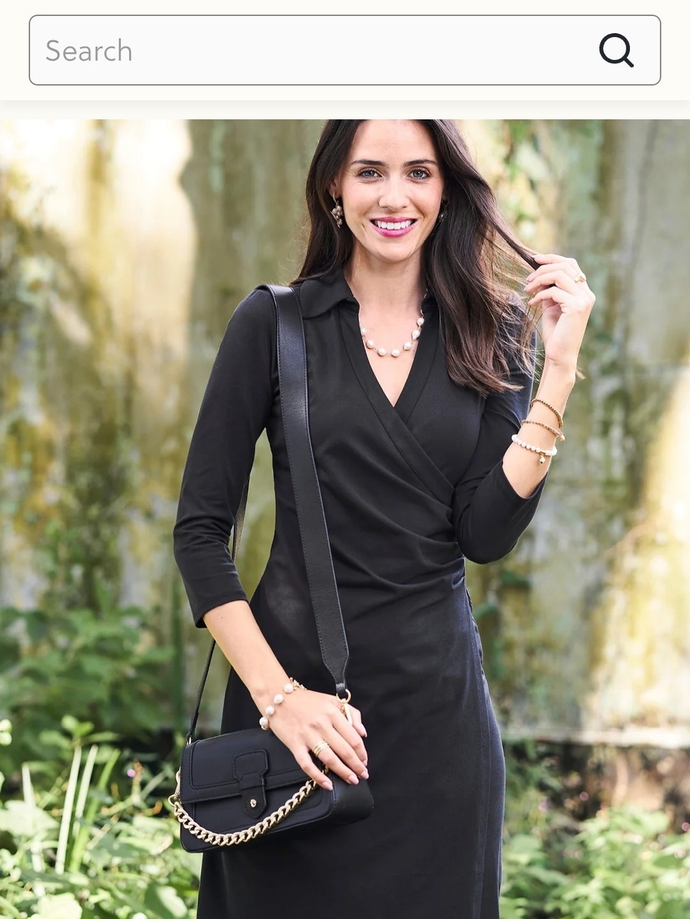 Spartina 449 Sold Out Cristina Wrap Dress, Black Size Medium